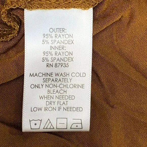 LOGO Lori Goldstein Women Long Sleeve Tee T-Shirt Top Size 3X Rayon Blend M187 7 - Picture 7 of 14